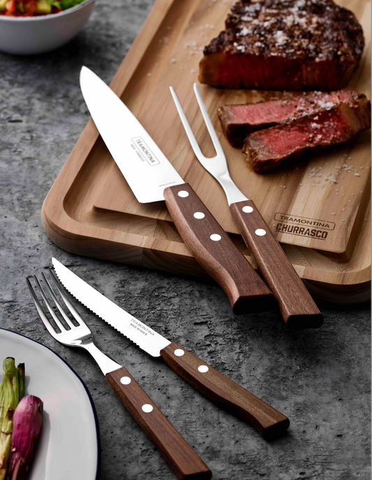 Tramontina Churrasco 14 pc carving and cutlery set