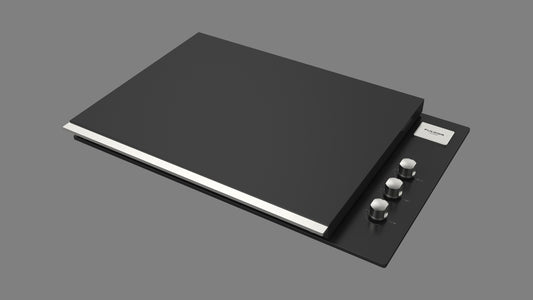 Fulgor BBQ grill - Black Enamel - Flat Hood - 80cm