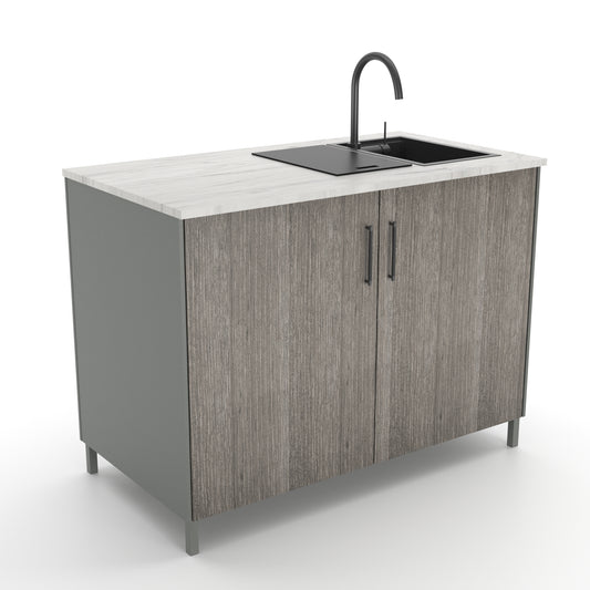 Fumaça Utility Cabinet with concealed sink - 1200