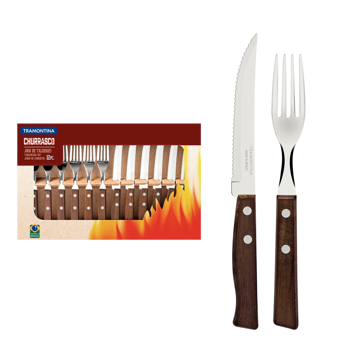 Tramontina Churrasco 12 pc cutlery set