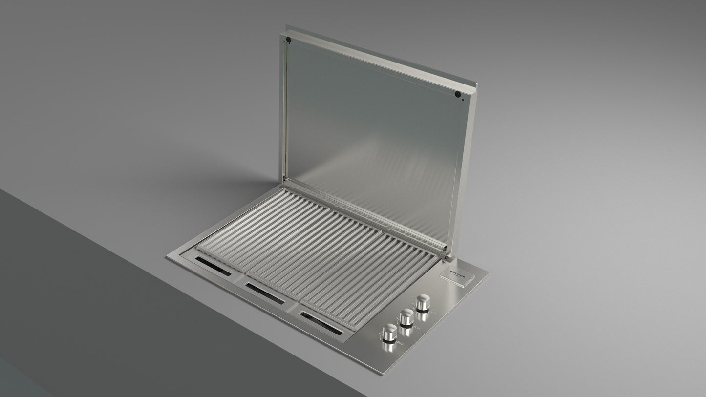 Fulgor BBQ grill - S Steel - Flat Hood - 80cm